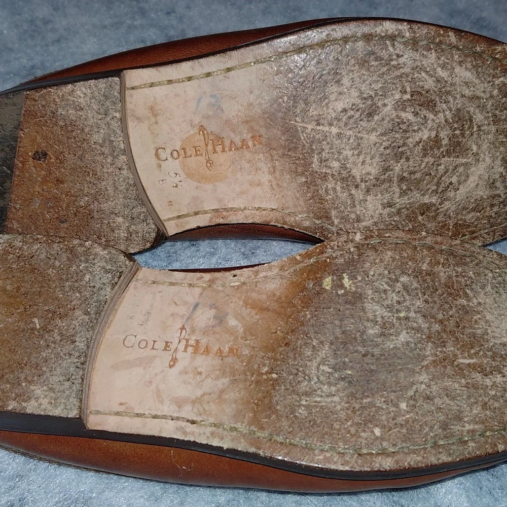 Cole Haan Brown Leather Slip-On Mules Women’s Size 5.5 - Picture 16 of 16